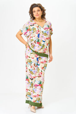 Костюм Svetlana Style 2120 молочный+принт