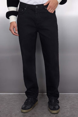 TRENDYOL MAN Siyah %100 Pamuk Relax Fit Boyfriend Jeans Kot Pantolon TMNAW23JE00076 - Trendyolmilla фото 3