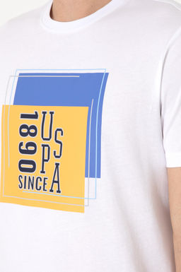 Erkek Regular Fit Bisiklet Yaka Beyaz Ti__rt Sepette S_rpriz _ndirim - U.s. polo assn фото 7