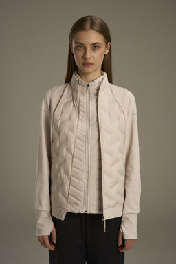 Жилет утепленный комбинированный Бежевый ANTA RUNNING Fleece Vest