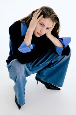 Wide High Waist Jeans - H&m фото 2