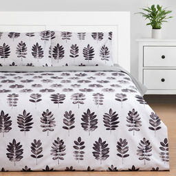 Постельное бельё Этель евро Natural print 200х217 см,220х240, 50х70 см -2 шт, мако-сатин  фото 3