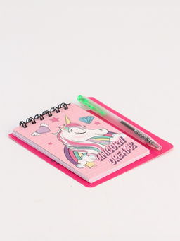Блокнот А7 и мини ручка, Минни Маус и единорог
