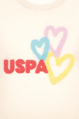 Кремовый свитер для девочки Неожиданная скидка в корзине - U.s. polo assn фото 4