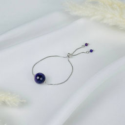 Браслет регулируемый с Аметистом