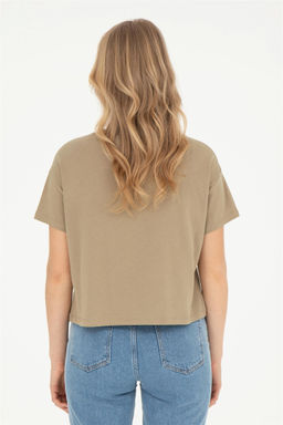 Женская футболка цвета хаки - U.s. polo assn фото 5