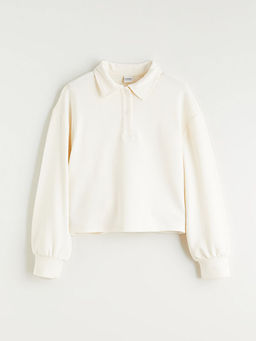 K?z ?ocuk Polo Yaka Soft Touch Sweatshirt