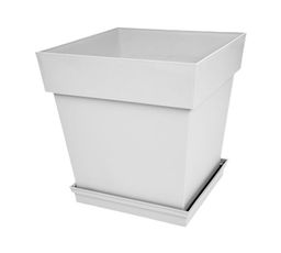 Кашпо 22,0 л. "Бьянко" с поддоном арт. КП-04 БШК/ОНЕСТ