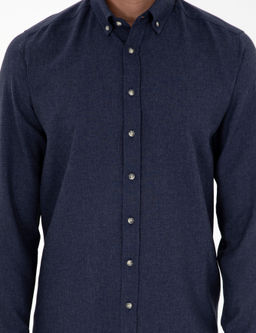 Lacivert Slim Fit Uzun Kollu G_mlek