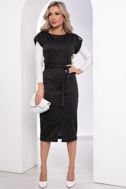 Платье Путь к мечте (черный меланж) П8458