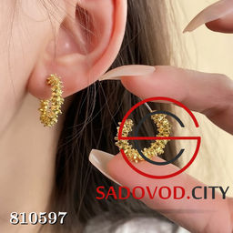 Металлические женские серьги-кольца