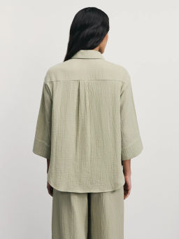 Рубашка из муслина с рукавом 3/4 / Zarina  фото 6