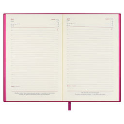 Ежедневник недатированный ESCALADA, #ИЛОН МАСК, А5, 160 л., арт. 67257/ 15 ВАЧЕТТО МАЛИНОВЫЙ