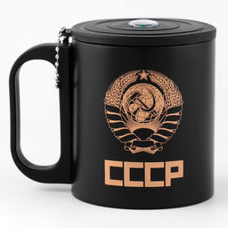 Термокружка Рожденный в СССР, 180 мл, с компасом