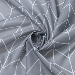 Штора для ванной SAVANNA, 180×180 см, серая