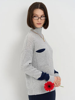 Свитер Vay 5242-41435 из шерсти и акрила  фото 6