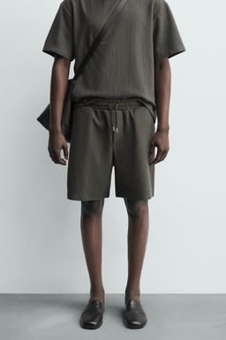 BERMUDA JOGGER ESTRUCTURA / Verdoso - Zara фото 2