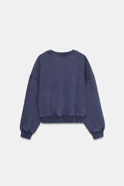 FADED SWEATSHIRT WITH STUDS - Zara фото 7