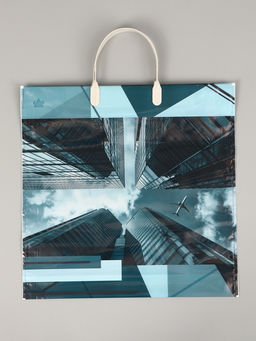 Цена за 10 шт. Пакет полиэтиленовый «Полет», пластиковая ручка, 34×35 см, 100 мкм