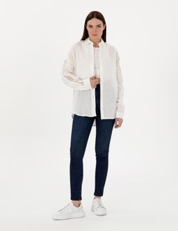 Beyaz Oversize Uzun Kollu G_mlek - Pierre cardin фото 4