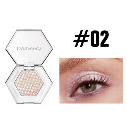 Монохромные блестящие тени для век тон 02