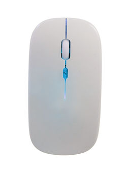 Мышь MB-2.4 беспроводная, оптическая, подсветка, 800-1600 dpi, USB, Bluetooth, белая