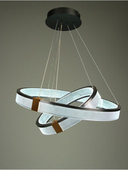 Люстра Emma 168 Вт LED 3000-6000К черный/кофе/золото Ø40+60×100 см