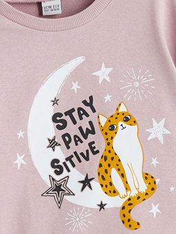 Bisiklet Yaka K?z ?ocuk Pijama Tak?m?