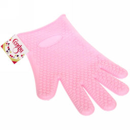 Цена за 2 шт. Прихватка варежка силиконовая "Macarons" 26,5см