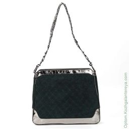 Женская замшевая сумка 73550 Грин