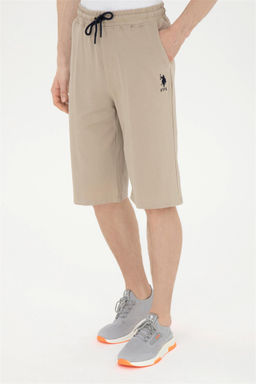 Мужские трикотажные шорты светло-хаки - U.s. polo assn фото 2