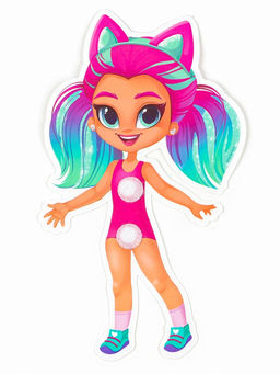 Игра на липучках. Весёлые липучки «Наряди куклу»