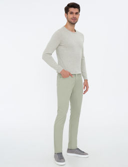 Su Ye_ili Slim Fit Kanvas Pantolon