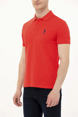 Мужская красная базовая футболка - U.s. polo assn фото 13
