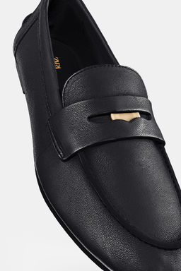 LEATHER PENNY LOAFERS - Zara фото 14