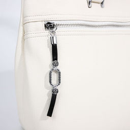 Сумка-тоут на молнии, 2 наружных кармана, цвет белый - Simaland фото 4