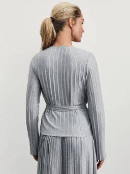 Кардиган с плиссировкой на завязках / Zarina фото 5