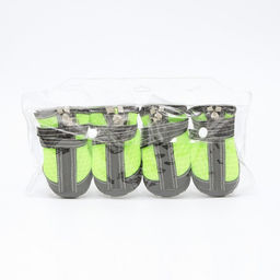 Ботинки высокие для больших собак, набор 4 шт, размер S (подошва 8х 5,7см), чёрно-салатовые 977641 - Simaland фото 13