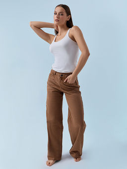 Джинсы женские коричневые