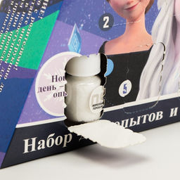 Адвент - календарь новогодний Холодное сердце: Химические опыты, детский, 9 окошек с подарками: 9 опытов - Disney фото 10