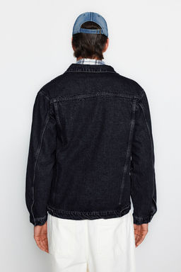TRENDYOL MAN Orta Mavi %100 Pamuk Regular Fit Denim Kot Ceket TMNAW24CE00004 - Trendyolmilla фото 4
