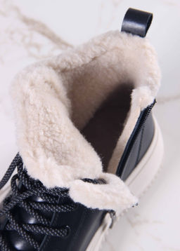 Ботинки 217.PODYUM151be. черный з/Шерсть