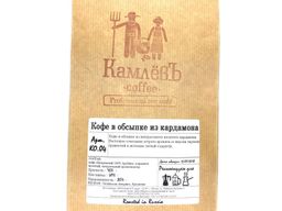 Камлёв Кофе в зернах в обсыпке Кофе с кардамоном 0.5 кг - Камлевъ фото 2