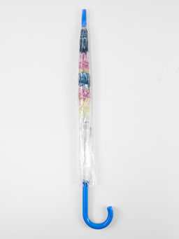 Зонт - трость полуавтоматический Цветы, 8 спиц, R=40/58 см, d=80 см, МИКС