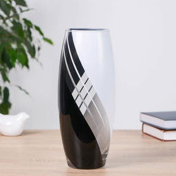 Ваза «Симона», 26×11 см, d=7.5 см, стекло, чёрная