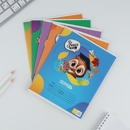 Тетрадь 12 листов в частую косую линейку Учись на 5+, обложка мелованный картон, блок №1, 5 видов МИКС - Artfox study фото 2