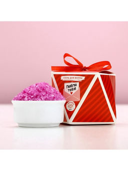 Цена за 2 шт. Соль для ванны Люблю тебя!, 150 г, аромат черники, Чистое счастье  фото 2