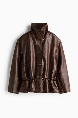 Chaqueta oversize con peplum