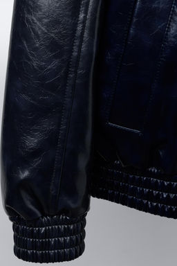 BOMBER JACKET WITH FAUX FUR COLLAR - Zara фото 6