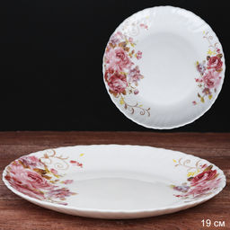 Тарелка 190 мм / LHP-75 (7065) /уп 6/72/ серия Розовая композиция